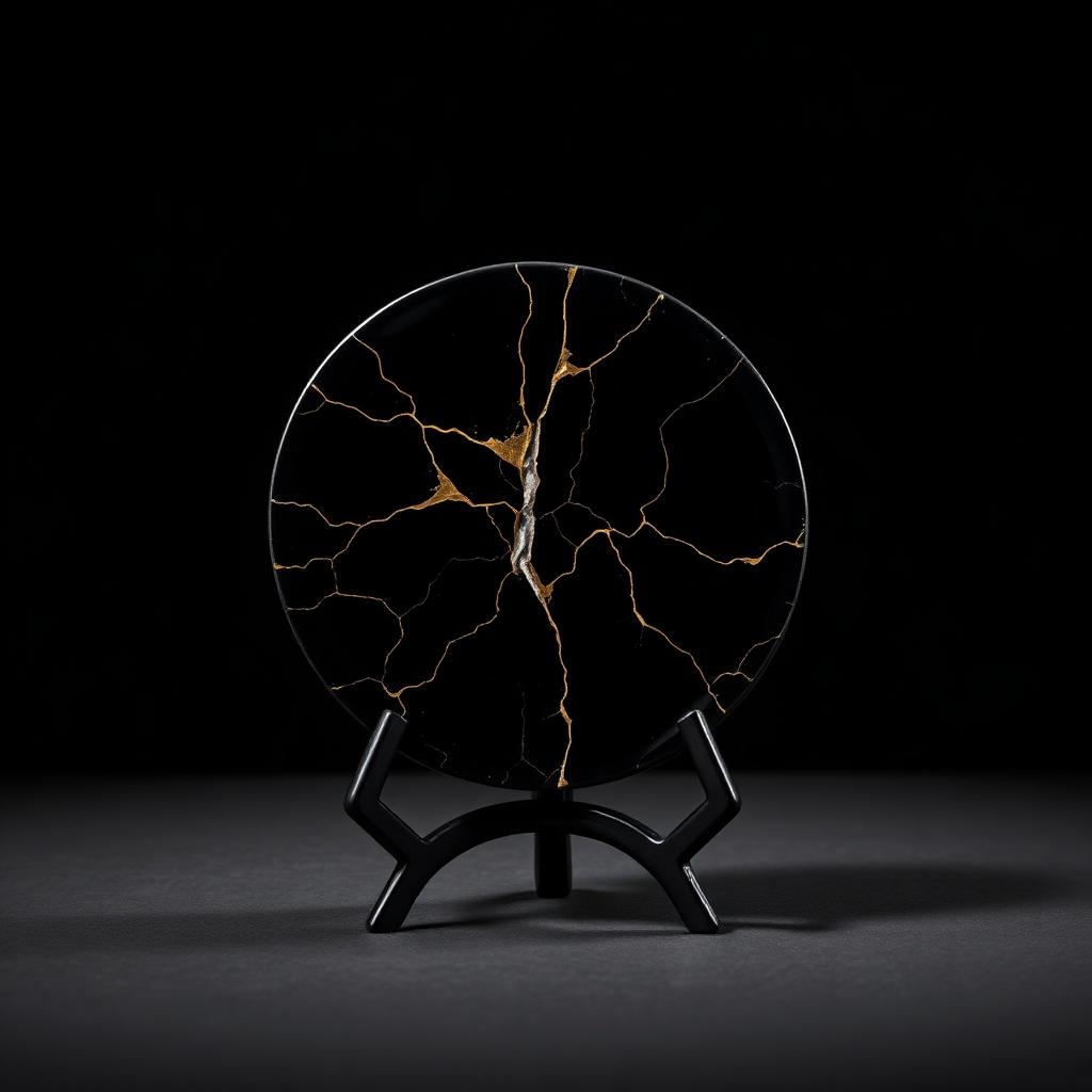 Gold Vein Disc by Naomi Sasaki